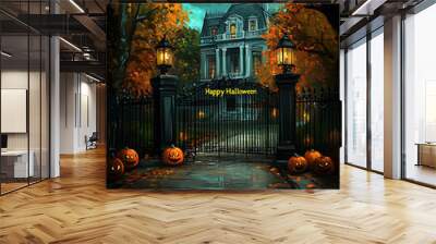 halloween scenery Wall mural