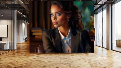 portrait of a business woman Wall mural