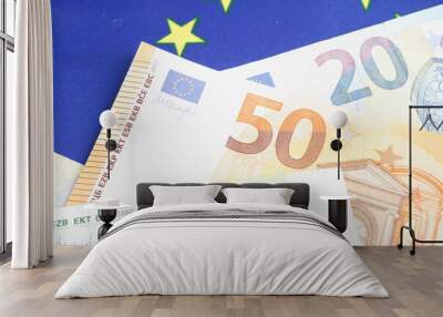 Euro banknote cash money, finance economic banking business exchange market concept. Wall mural