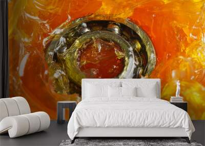 Grease and ball bearing, lithium machinery lubrication for automotive and industrial. Wall mural