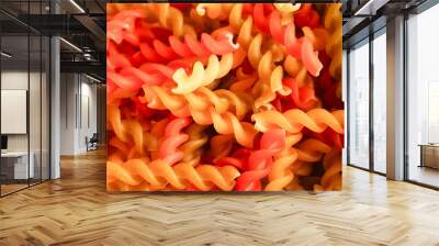 Pasta noodles for cooking Italian food. Wall mural