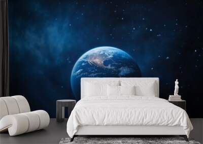 Stunning view of planet earth from space Wall mural