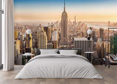 New York skyline on a sunny afternoon Wall mural