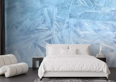 Ice blue background Wall mural