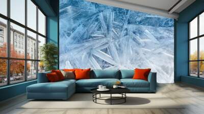 Ice blue background Wall mural