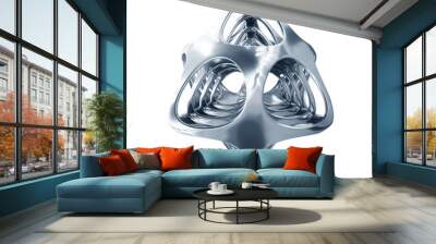 illustration of metal futuristic object Wall mural