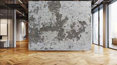 Gray weathered concrete textured background Wall mural