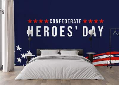 confederate heroes' day. Confederate Memorial Day Honoring All Us Heroes Wall mural