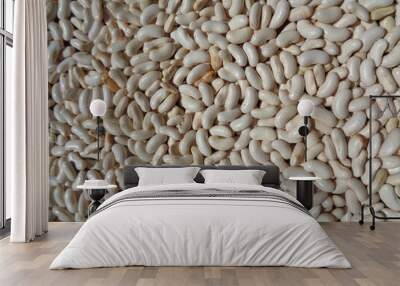 Long bean seeds with a natural background. The seeds are on drying process Wall mural