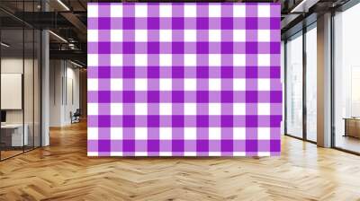 Gingham tablecloth vector seamless pattern Wall mural