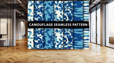 Military and army camouflage seamless pattern Wall mural