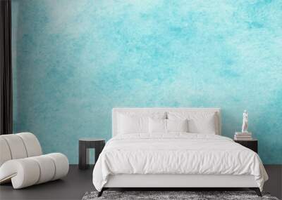 Blue watercolor background, Sky in watercolour painting soft textured on wet white paper background, Abstract blue watercolor illustration banner, wallpaper Wall mural