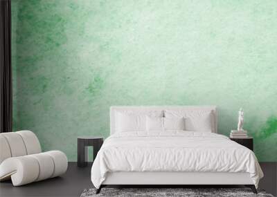 Green mint watercolour background, Watercolour painting soft textured on wet white paper background, Abstract green mint watercolor illustration banner, wallpaper Wall mural