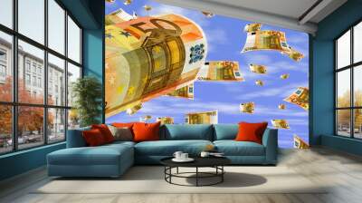 Billet volant Wall mural