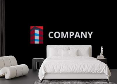 Architect or building company logo Wall mural