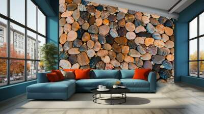 Textured stones Wall mural