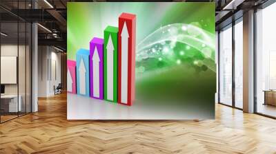 Growing graph Wall mural