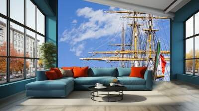 mast of tall ship Wall mural