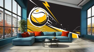 Tennis abstract background design. The sport concepts Wall mural