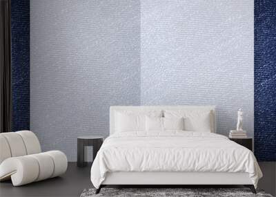 art white paper on blue illustration background Wall mural