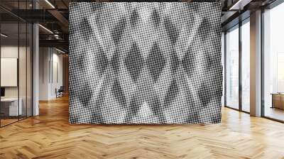 black and white of halftone background Wall mural