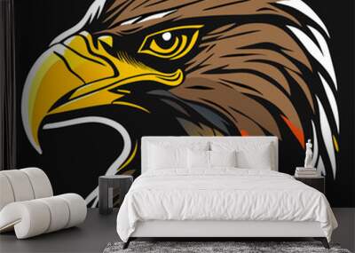 eagle cartoon icon Wall mural