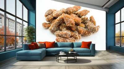 tamarind with sugar dessert on white background Wall mural