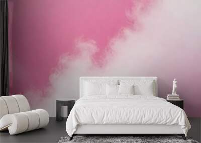  Pink and white background, grainy noise grungy texture. Wall mural