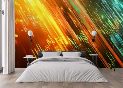 Dynamic Economic Indicators Wall mural