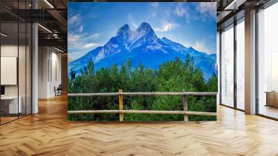 Pedraforca, mountain of Catalonia, located between the municipalities of Saldes and Gósol, in Berguedà, Spain. Wall mural