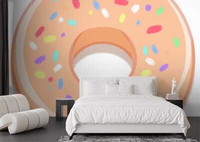 Color Flake Donut Wall mural