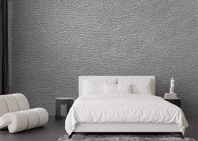 beautiful silver leather texture background, close up detail of flat leather white gray color, background of beautiful animal skin grey color texture, seamless of leather style gray color Wall mural