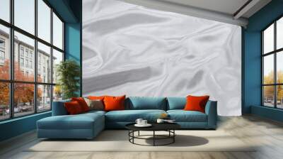 sliver silk fabric background Wall mural