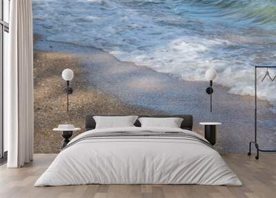 Wave on the beach Wall mural