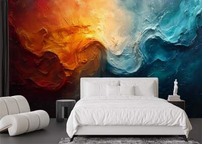 Colorful Abstract Art: A Visual Expression of Emotions Wall mural