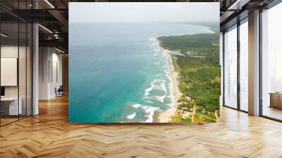 beach and shore aerial Wall mural