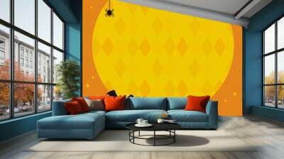 vector background with halloween illustrations for banners, cards, flyers, social media wallpapers, etc. Wall mural