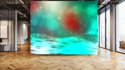 Abstract blur lights background Wall mural