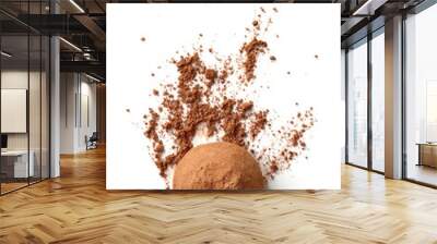 chocolate truffle and powder Wall mural