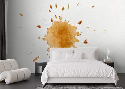 coffee stain on paper Wall mural