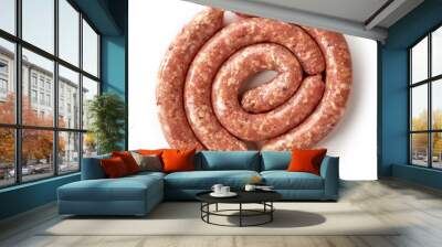 fresh raw ground meat sausages Wall mural