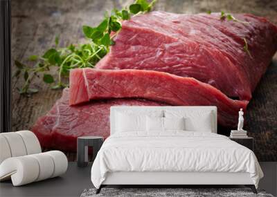 fresh raw meat Wall mural