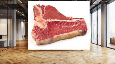 fresh raw T bone steak Wall mural