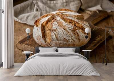 freshly baked bread Wall mural