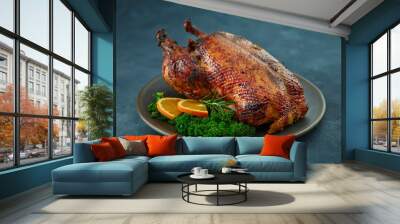 freshly roasted duck roast Wall mural