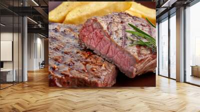 grilled beef steak Wall mural