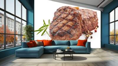 grilled beef steaks Wall mural