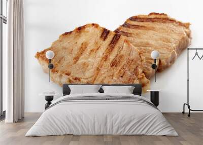 grilled pork chops Wall mural