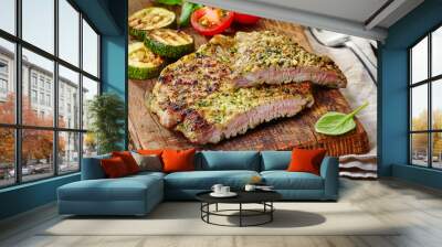 grilled pork cuts Wall mural