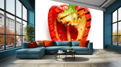 grilled red paprika Wall mural